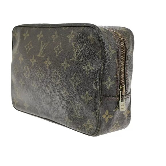 LOUIS VUITTON Trousse Toilette 23 Clutch Hand Bag Monogram Brown - Picture 12 of 16